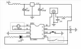 定時蠟燭IC芯片