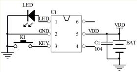 長按2秒開關機芯片