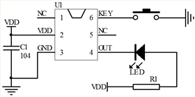 EC3201A高低電平輕觸開關(guān)芯片