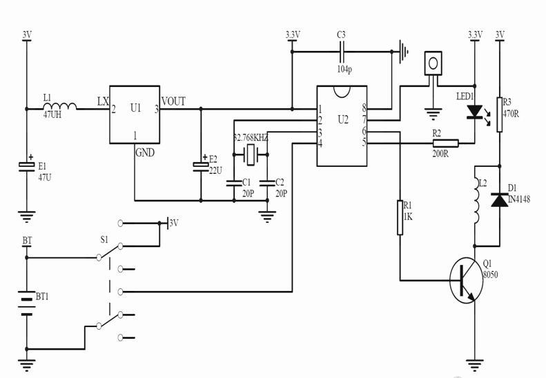 定時(shí)蠟燭IC芯片