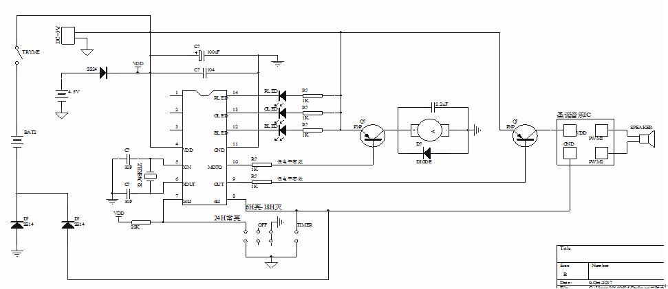 七彩閃燈IC芯片