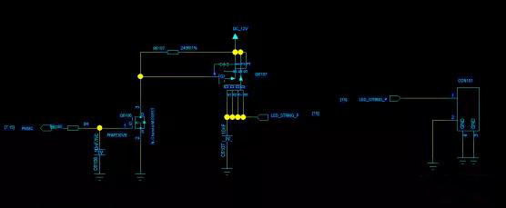 化妝鏡帶燈線路板