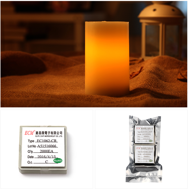 電子蠟燭IC EC1062-CR