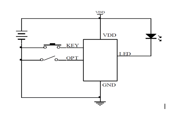 手電筒開關ic芯片