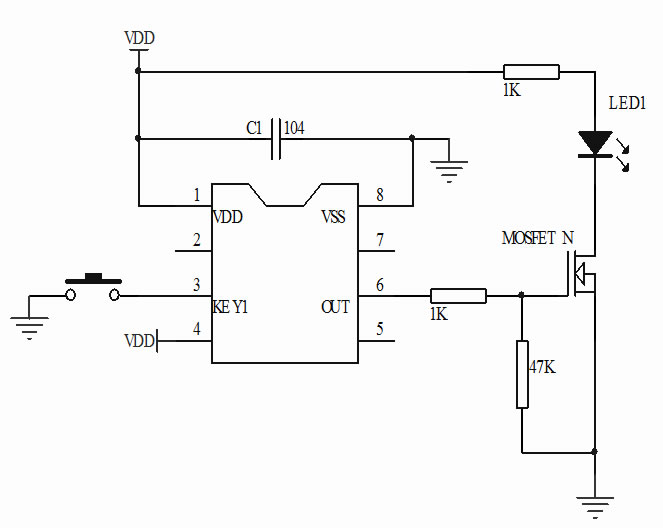 長按三秒開關IC芯片