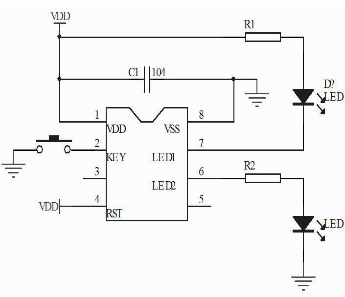 觸發開關IC芯片