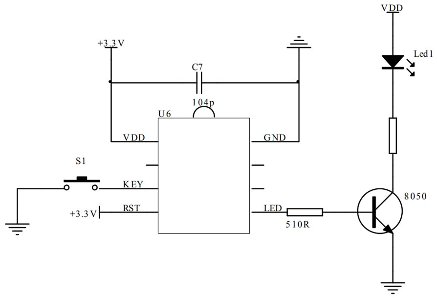 按鍵三檔調光IC