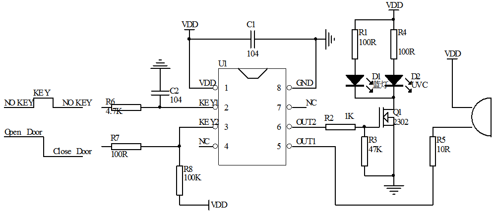 殺菌消毒器定時芯片