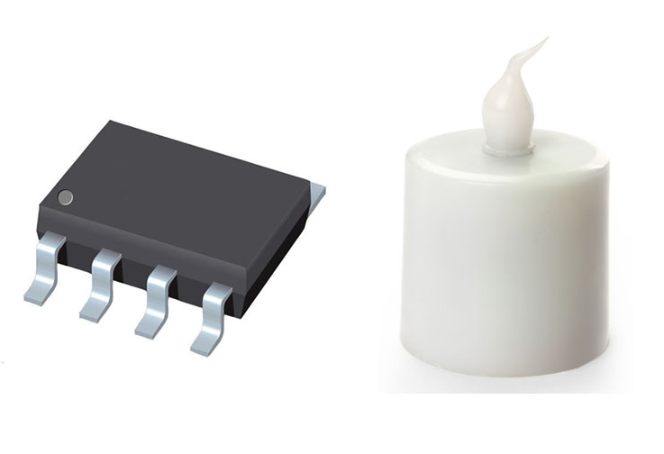 5開19關蠟燭定時IC