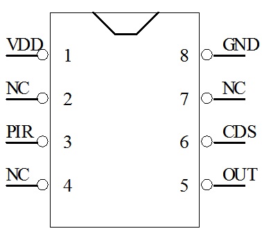 人體感應小夜燈IC