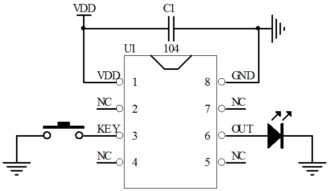 一鍵開(kāi)關(guān)機(jī)芯片
