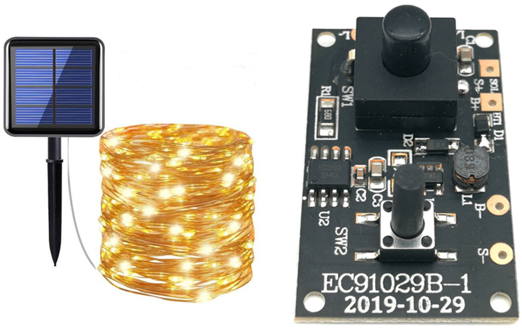 太陽能燈串PCBA(100燈)