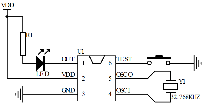 電池盒燈串循環定時芯片