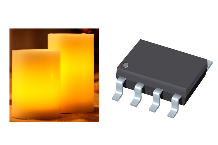 5開19關三檔撥動開關蠟燭燈芯片