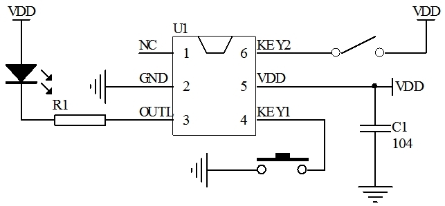 短按開機長按關機芯片