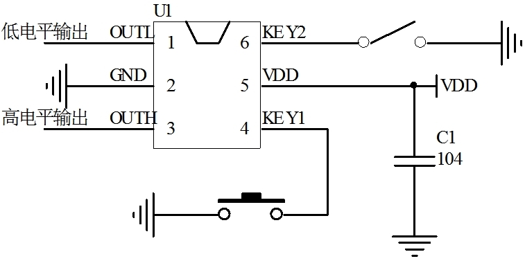 短按開長按關開關機芯片