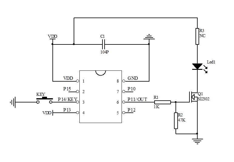 長(zhǎng)按3秒開長(zhǎng)按1秒關(guān)延時(shí)芯片