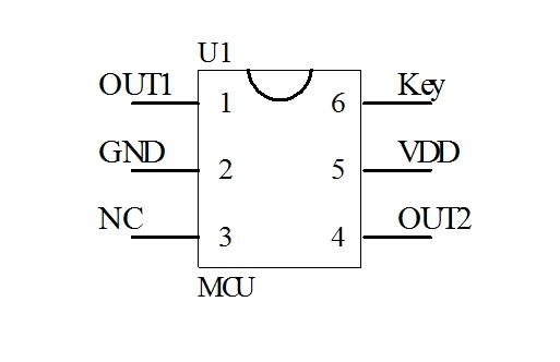 小夜燈開關芯片+SOS功能