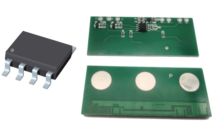 化妝鏡三鍵觸摸芯片