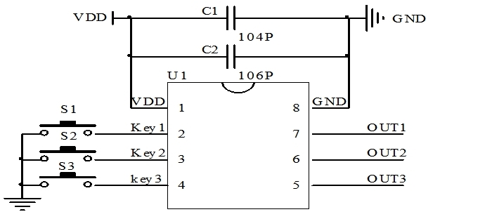 三通道電子開關芯片