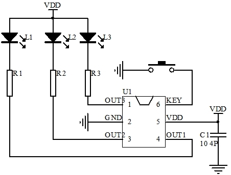 閃燈芯片電路