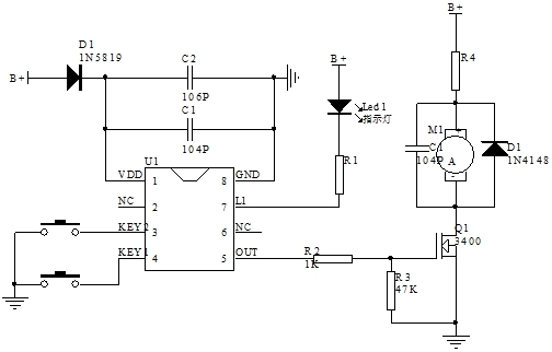 循環定時開關電路圖