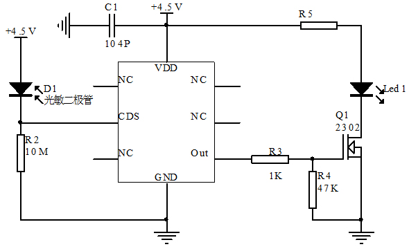 爆閃警示燈芯片